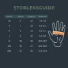 Storleksguide Lerka läderhandske
